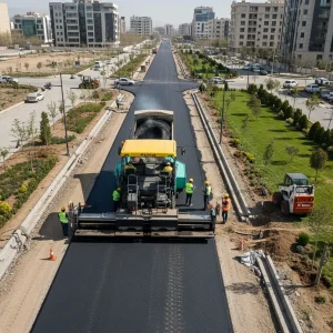 محوطه سازی و جاده سازی و پخش آسفالت مکانیزه و دستی در تهران شهرک غرب